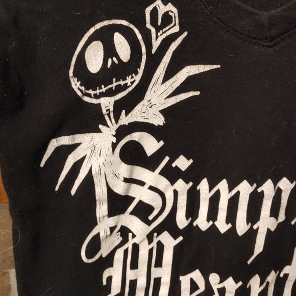 Simply Meant To Be... V-neck black tee sz S - Picture 5 of 5